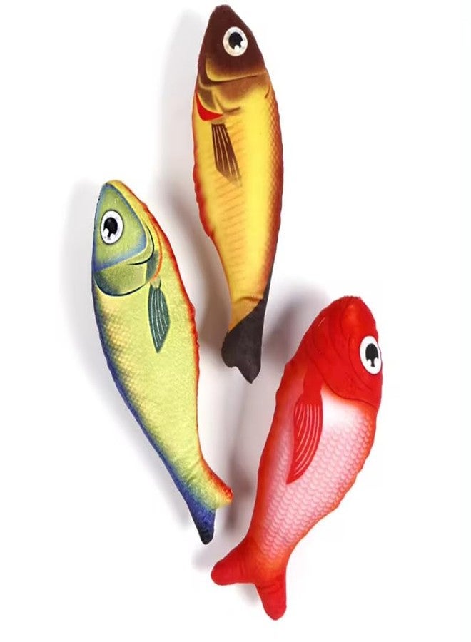 KittuPet لعبة كيتو بيت (قطعة واحدة) محشوة بالنعناع البري، لعبة سمكة قطيفة، لعبة مضغ للقطط، سمكة كرتونية محشوة بالنعناع البري مع جرس في الداخل، ألعاب مضغ تفاعلية للقطط، تمارين تسنين القطط - Image 2